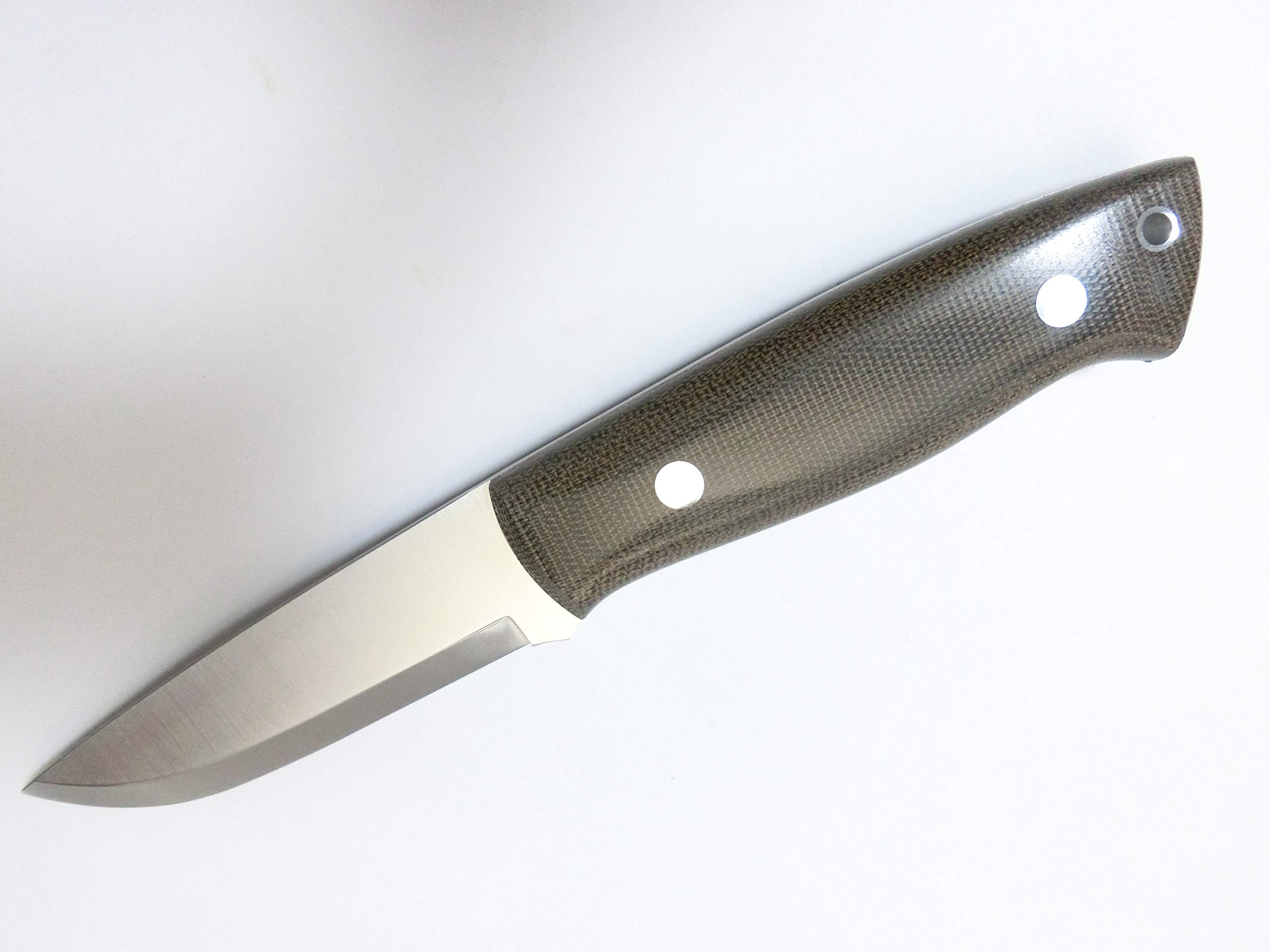ENZO Trapper95 ELMAX スカンジグラインド　グリーンマイカ EnZo Trapper 95 Elmax Sc Knife/Green Canvas Micarta Firesteel